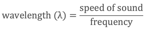 wavelength formula