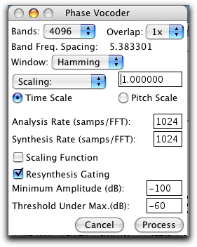 soundhack phase vocoding tricks